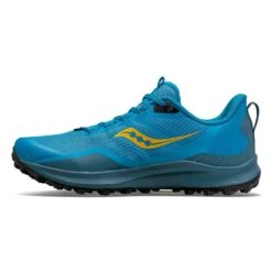 Saucony Men's Peregrine 12 Trail Running Shoe - Ocean/Blk - Regular (D) -Brooliks Shop S20737 32 2