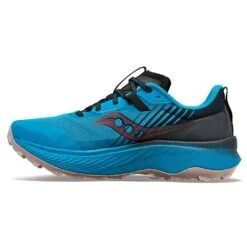 Saucony Men's Endorphin Edge Trail Shoe- Ocean/Black- Regular (D) -Brooliks Shop S20773 31 2
