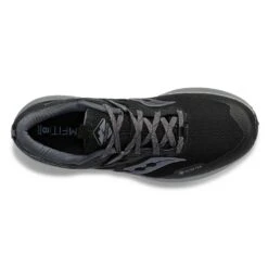 Saucony Men's Ride 15 Tr Gtx Trail Shoe - Black/Charcoal -Brooliks Shop S20799 10 3