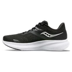 Saucony Men's Ride 16 Running Shoe - Black/White - Regular (D) -Brooliks Shop S20831 05 2 bb270305 2862 4250 a65d acb083a3ae16
