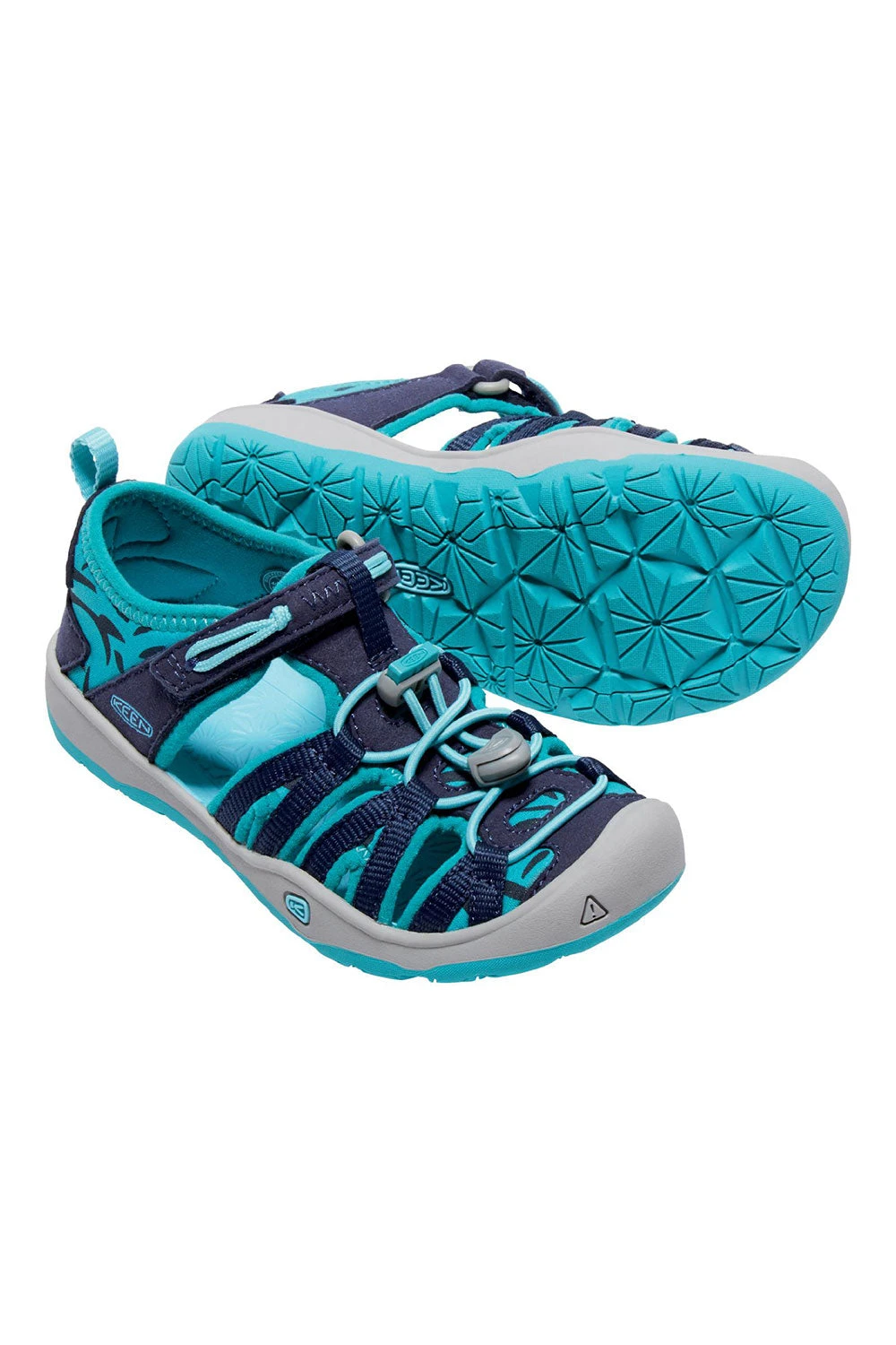 Keen Little Kids' Moxie Sandal - Dress Blues/Viridian 2 Keen Little Kids' Moxie Sandal - Dress Blues/Viridian - Image 2