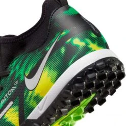 Nike JR Phantom GT2 DF SW TF Soccer Shoe - Black/Mtlc Platinum/Green Strike -Brooliks Shop nike phantom gt2 academy df tf sw jr dm0741 003 football shoes green multicolor green 4 790x790 1
