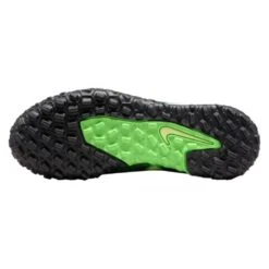 Nike JR Phantom GT2 DF SW TF Soccer Shoe - Black/Mtlc Platinum/Green Strike -Brooliks Shop nike phantom gt2 academy df tf sw jr dm0741 003 football shoes green multicolor green 6 790x790 1